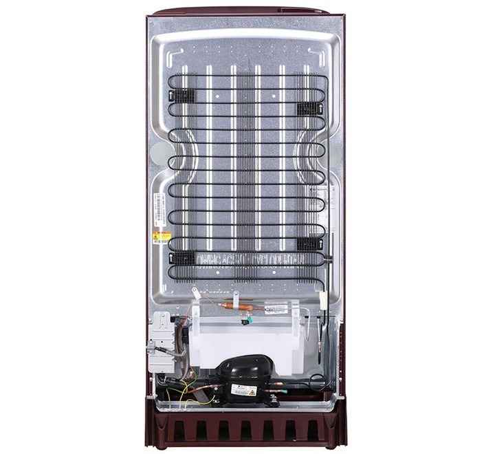 LG 215 L 3 Star Direct Cool Single Door Refrigerator(GLD221ASPD SCARLT PLUMRIA Base Stand with Drawer)